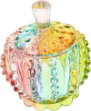 Classic Design Glass Jar Lid Multi-faceted Cut Candy Storage Container for Kitchen Decor 180ml
