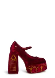 [Koi Footwear] Feudal Fantasy Playboy Crushed Velvet Heels