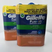 6 Large Cans of Gillette Fusion ProGlide Sensitive Shave Gel 8.4 oz Cans NEW!