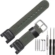 [MCXGL] Cloth/Leather Strap Replacement for Casio PAS-400B GW-200 GW-3000B GW-3500B SGW-100 Twin Sensor Men's Sport Watch Accessories Nylon Band