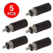 5 PCS RCA Male Plug to 3.5mm Female Jack Adapter Audio Cable Connector Converter