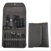 16-in-1 Manicure Set Nail Cutter Ear Pick Tweezers Nose Hair Scissors Eyebrow