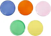 ASAKKURA Eyelash Extension Pallets Set 5pcs Plastic Glue Holders Glass Glue Plate for Salons