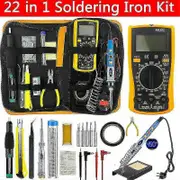 Soldering Iron Kit 80w Flux Paste Solder Gun Station Adjustable Temp Welding Set 110V