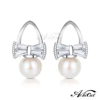 在飛比找momo購物網優惠-【AchiCat】天然珍珠．純銀耳環．耳針式(母親節禮物．新