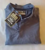 Zero Restriction Outerwear Men's XL Blue Lightweight Pull over Jacket. New