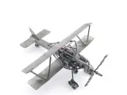 Hand Made Metal Fighting Bi-Plane NOS (bin1)