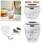 400ml/900ml Manual Food Chopper Hand Food Processor Mincer Pull Crusher Blender