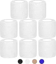 8 Rolls Self Adhesive Bandage Tape, Pet Vet Wrap for Dogs, Horses, Pets, Elastic Cohesive Bandages