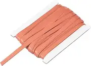 uxcell Double Fold Bias Tape for Sewing 1/3 Inch x 12 Yards Satin Pre-fold Continuous Binding Tape for Seaming Quilting Hemming Binding DIY Crafts, Light Red