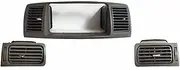 AC Air Conditioner Vent 3Pcs Car Dashboard A/C Air Conditioning Outlet Vent Panel Grille Frame Radio Fascia for Toyota for Corolla E120 EX 2003-2006 Car Air Vent Grille