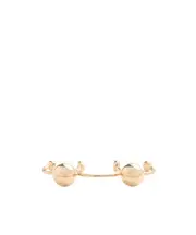 Spherical detail nose ring One size Nude