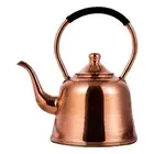 Copper 2L Water Kettle Chinese Teas Pot with Wrapped Handle for Induction Cooker