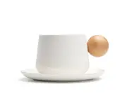 320ml coffee cup, coffee cup set with saucer, suitable for family coffee shop party.