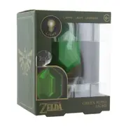 Nintendo Zelda Iconic Green Rupee Icon Desk/Bedside/Shelf Light Decor 8y+