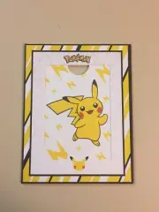 Pokemon 25th Anniversary Mcdonalds Promo 2021 Pikachu Cardboard Frame (No Cards)