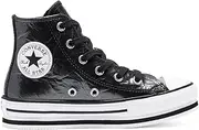 [Converse] Junior Night Sky Platform Eva Chuck Taylor All Star High Top Sneakers, Black, 6 Big Kid