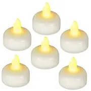 12 PCS Flameless Waterproof Floating LED Candles, Battery Powered Flickering