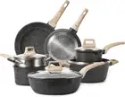 CAROTE Kitchen Cookware Sets, Nonstick Pots and Pans Set 11 Pcs Nonstick Pot, Co