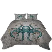 Angry Octopus Coverlet