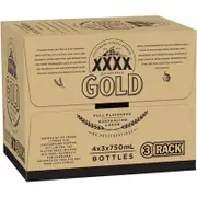 [XXXX] XXXX Gold Rack Pk Bottle 750mL