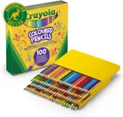 100Pc Coloured Pencil Colouring Non Toxic Crayons Drawing Arts Kids 3Y+