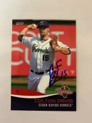 Colton Davis 2017 Signed Cedar Rapids Kernels Team Card