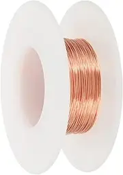 uxcell 99.9% Pure Copper Wire for Jewelry Making, 28 Gauge (0.3mm) Copper Craft Wire 24.6 Feet Beading Jewelry Making Supplies for Crafting Wreath Electroculture Gardening