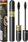 Tubing Mascara, Waterproof and Smudge-Proof 2-1 Long Lasting Black Mascara Volum