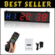 Adjustable Brightness Fitness Timer with Remote Control - Ideal for Workouts