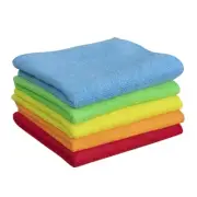 10x Terry Cloth, 5 Colors, Multi-Purpose Cleaning Towels, 30x30 & 40x40 Opti