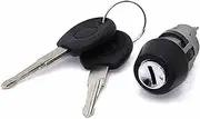 DEMULAX Car Ignition Lock Cylinder Switch with Key, for, for VW, for Golf, for Polo,for Passat, for Jetta, for Scirocco, for Beetle, 191905855 357905855B Car Lock Cylinder