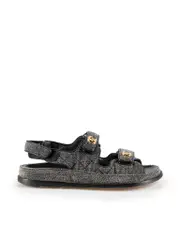 Navy Dad Denim Sandals