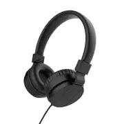 Catzon GS778 Lightweight Stereo Foldable Wired Headphones for Kids Adults Adjustable Headband Headset for Phone/PC-Black