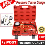 0-140PSI Car Fuel Injector Injection Pump Pressure Tester Gauge Kit Hand Tool AU