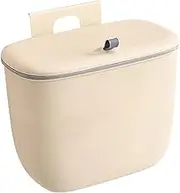 Folpus Compost Bin Garbage Can Wall Mounted with Lid Compost Bucket Mountable Trash Can Food Waste Bin for Office Under Sink Kitchen, 8L