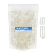 Size 0 Clear Empty Gelatin Pill Capsules Kosher Gel Caps Gluten Separated 1K/10K