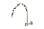 MEIR Round Brass High Rise Swivel Spout - PVD Brushed Nickel