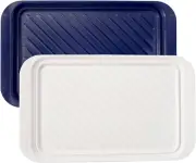 TP Serving Trays with Handles, Melamine Grill Prep and Serving Platters for Outd