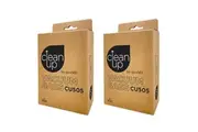 2x 5pc CleanUp CU505 Replacement Vacuum Bags for Heavy-Duty Cleaning White