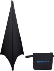 RSC7B Black Tripod PA Speaker Stand Scrim Cloth + Carry Bag