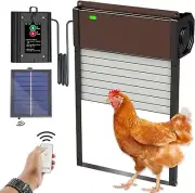 Automatic Chicken Coop Door Solar Powered Opener with Timer & Light Sensor NEW