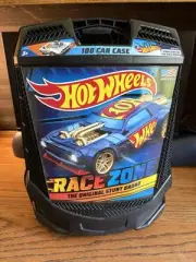 2021 HOT WHEELS 100 CAR CASE W/HANDLE PRE-OWNED MADE USA NEVER USED GOOD CLEAN