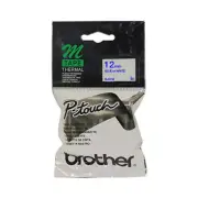Brother P-Touch M-K233 Labelling Tape - Blue on White M Tape 12mm x 8m