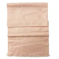 在飛比找momo購物網優惠-【COACH】新款大C LOGO羊毛混桑蠶絲巾圍巾(粉橘)