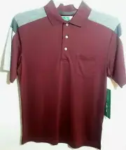 BEN HOGAN Men Size "S(34-36)" "Green" Premium-3 Button Down-Sport Shirt SPECIAL