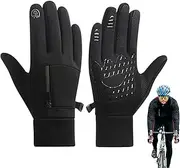[Generic] Winter Touchscreen Gloves | Touchscreen Winter Gloves Snow Gloves Mittens with Pocket - Riding Snowboard Gloves, Anti-Slip Cold Weather Gloves for Men, Women, Cold Weather