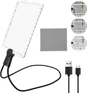 Hands Free Magnifying Glass 5X Dimmable Neck Wear Magnifier Square Multifunctional Lighted Magnifier LED Magnifying Glass Full Book Page Reading Magnifier for Seniors 9.4x6.5inch