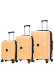 Bronco Polo Sky 3pc Expandable Luggage Set