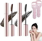Submarine Mascara, Tubing Mascaras Black & Brown for Lash Makeup, Waterproof & Sweatproof, Thick, Long, Curled, Natural, Non-Smudged (combination, 1 IN)